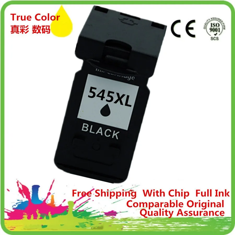 Картридж с чернилами Восстановленный для Canon PG-545 PG 545 545BK PG545 PG545BK Pixma iP2850 MG2450 MG2455