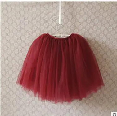 2016 Новая летняя юбка для девочек подходит От 2 до 7 лет детские кружевные бальные