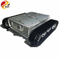 4wd tracked robot smart chassis with aluminum alloy wheelsframe 2 motors for modification tank model robot project rc toy