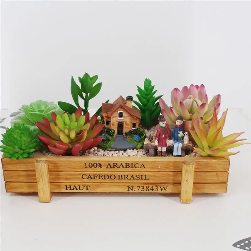 New Artificial Succulent DIY Unpotted Fake Plant Potted Plants Decor Plant Artificial Planters For Home Decor Fake Succulents