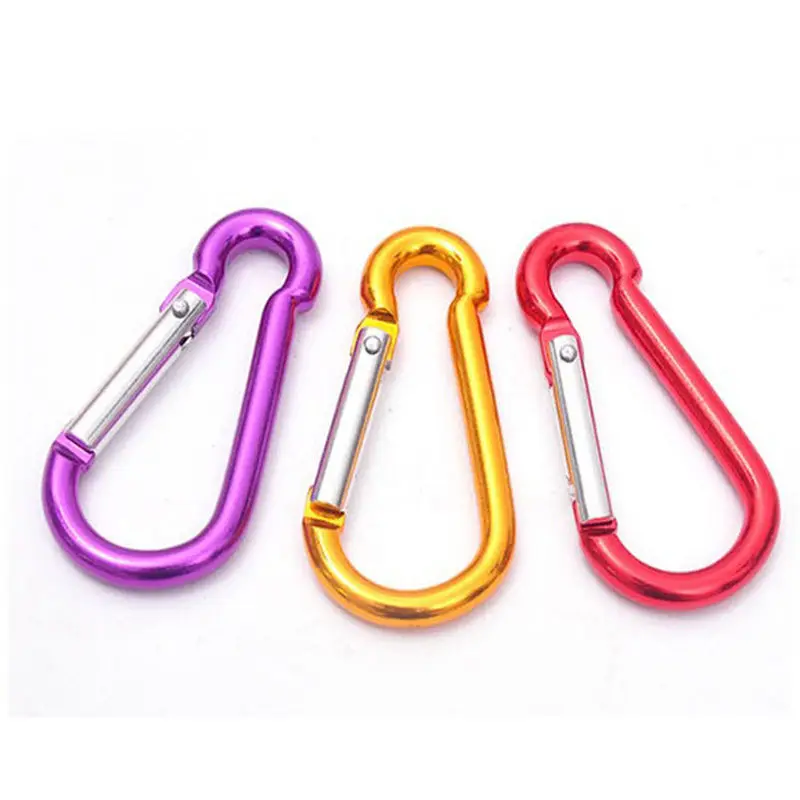 6X симпатичный Простой алюминиевый карабин для кемпинга брелок туризма на