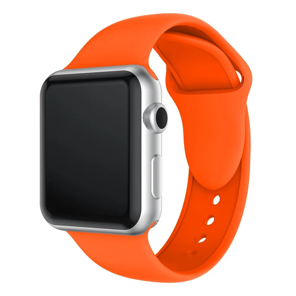 Мягкая силиконовая лента для Apple watch 5 4 3 2 1 ремешок 42 мм 38 мм сменный ремешок для браслета ремешок для часов 44 мм для iwatch 4 3 2 1 40 мм ремешок