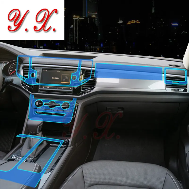 Interior Stickers For Teramont transparent Promotion TPU Film covers sticker for Volkswagen teramont 2017 Accessories | Автомобили и