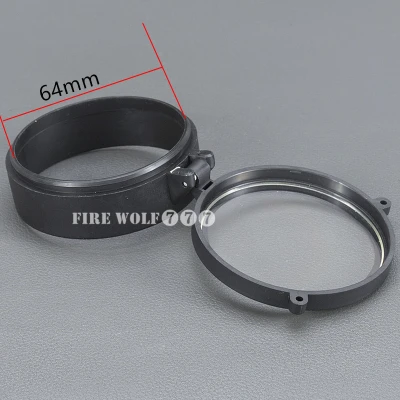 64mm Прозрачный прицел для винтовки быстрый флип Весна вверх открытый крышка объектива Крышка для калибра прицел винтовка Охота - Цвет: 64mm