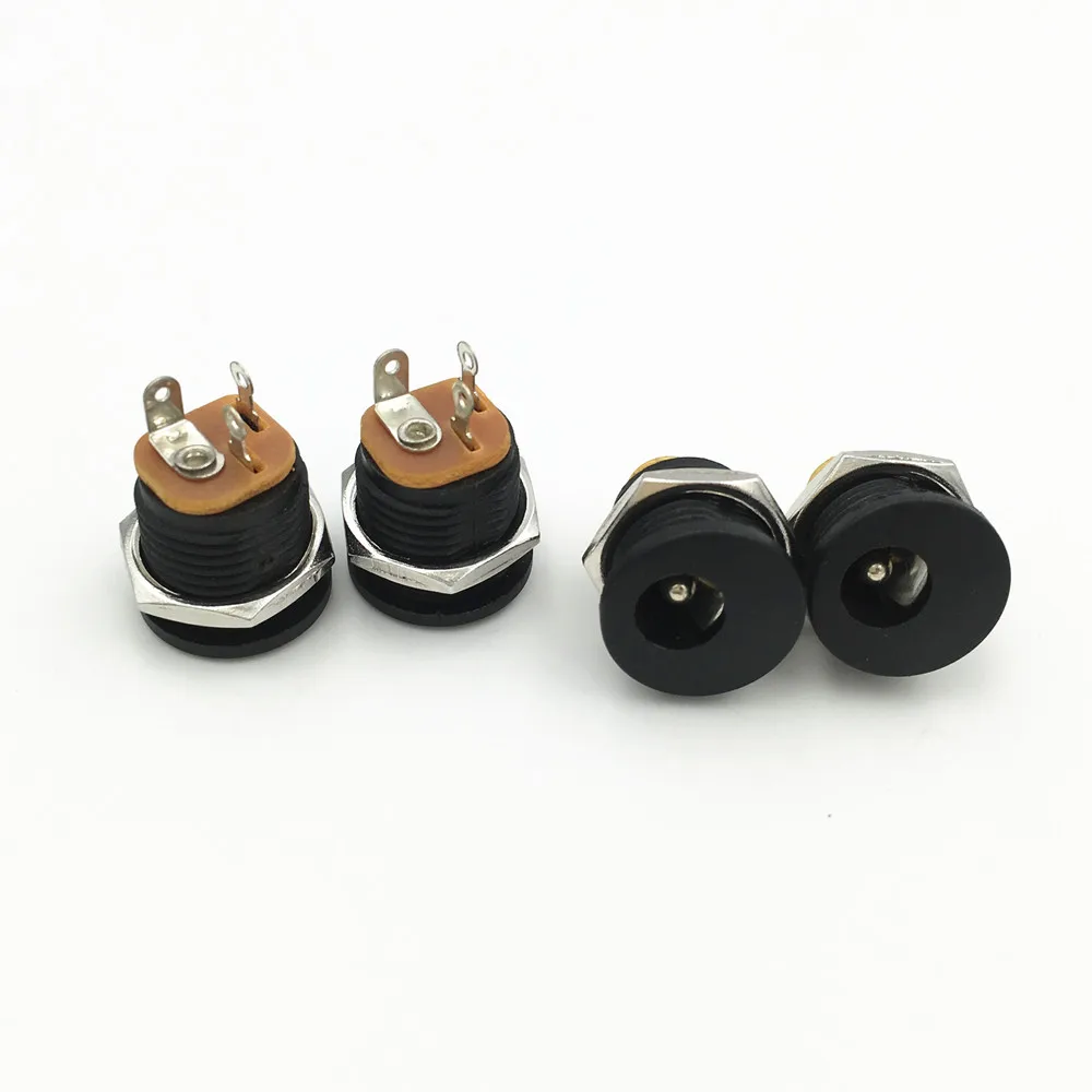 20Pcs 5.5x2.5mm DC Female Power Socket 3Pin Jack Panel Mount with Nut Connector | Обустройство дома