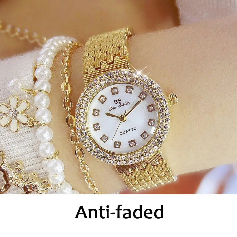 High Quality Fritillary Dial Watch Women top brand luxury gold ladies watch waterproof fashion hot quartz women watches BS
