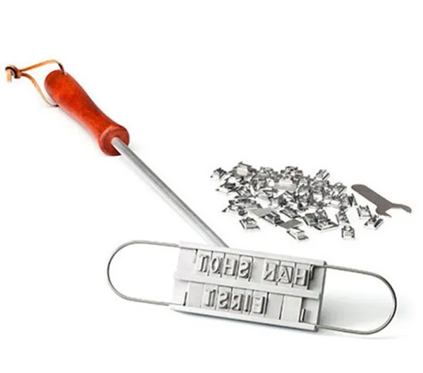 Индивидуальный штамп для мяса и барбекю со сменными буквами инструмент 55 букв |