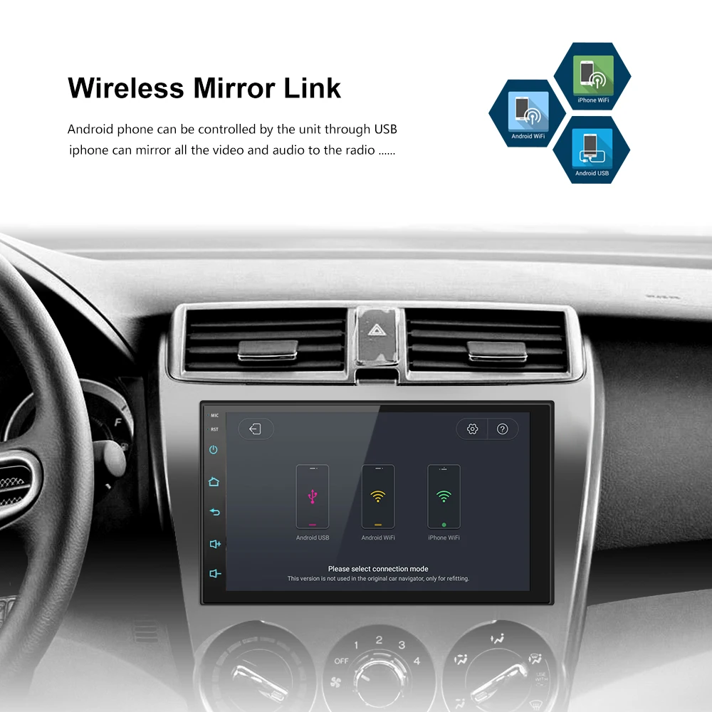 2G + 16G 2din Android 8 0 Восьмиядерный поддержка OBD2/DAB/TPMS/MIC/AM/FM/RDS/DVR/SWC/Mirror link автомобильный