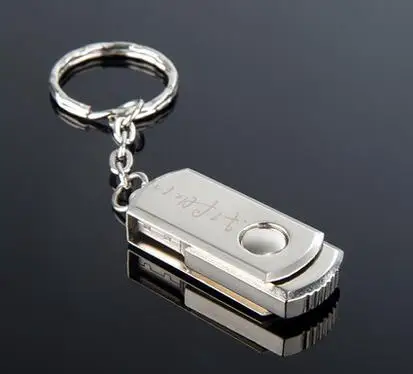 USB диск 4GB 8GB 16G 32G из нержавеющей стали Usb флэш-накопитель металлический Поворот usb