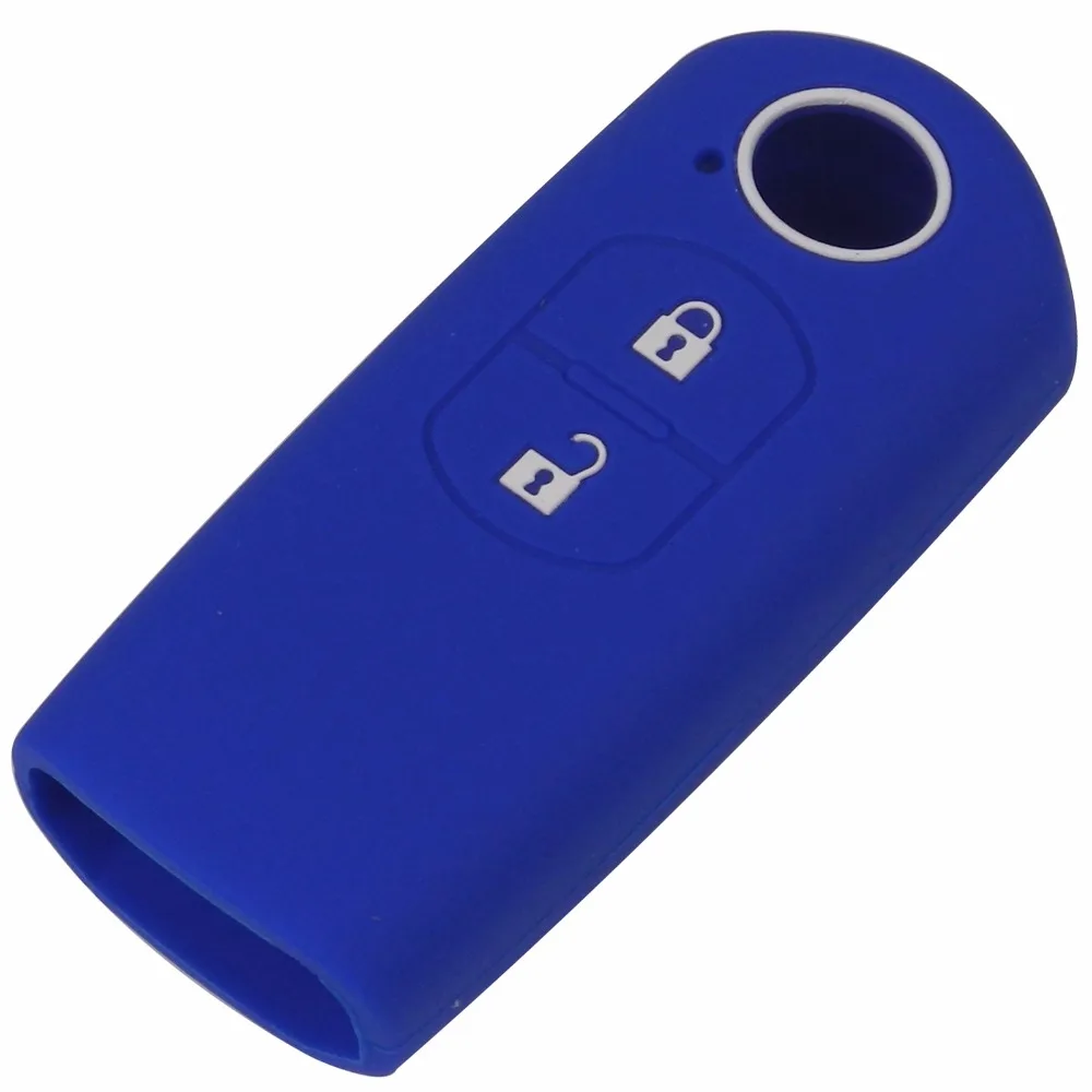 jingyuqin 2 Buttons Remote Smart Key Silicone Cover Case Fob For Mazda / 3/ 5/ 6 CX-3 CX-4 CX-5 CX-7 CX-9 Atenza Axela MX5 | Автомобили и