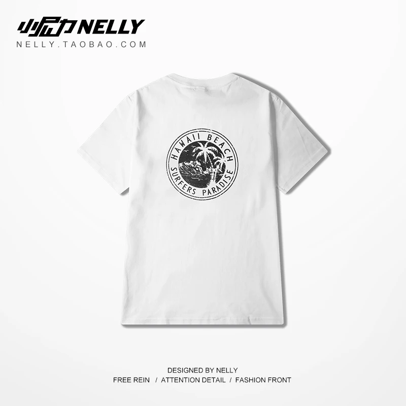 NELLY 2019 летняя Европейская футболка с короткими рукавами и принтом Коко хлопковая