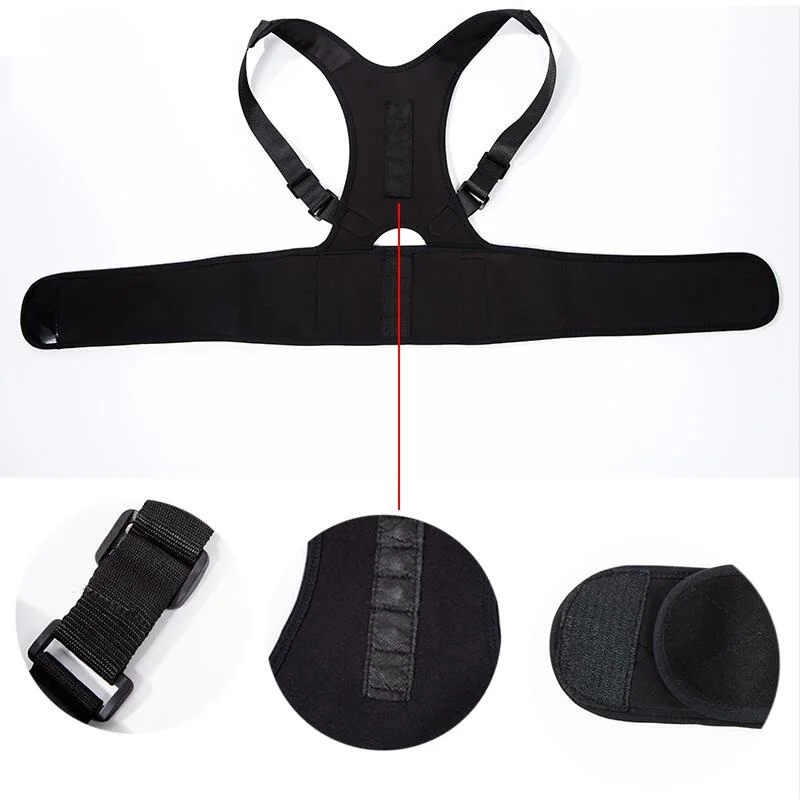 Unisex Back Posture Corrector Magnetic Adjustable Brace Support Belt | Красота и здоровье