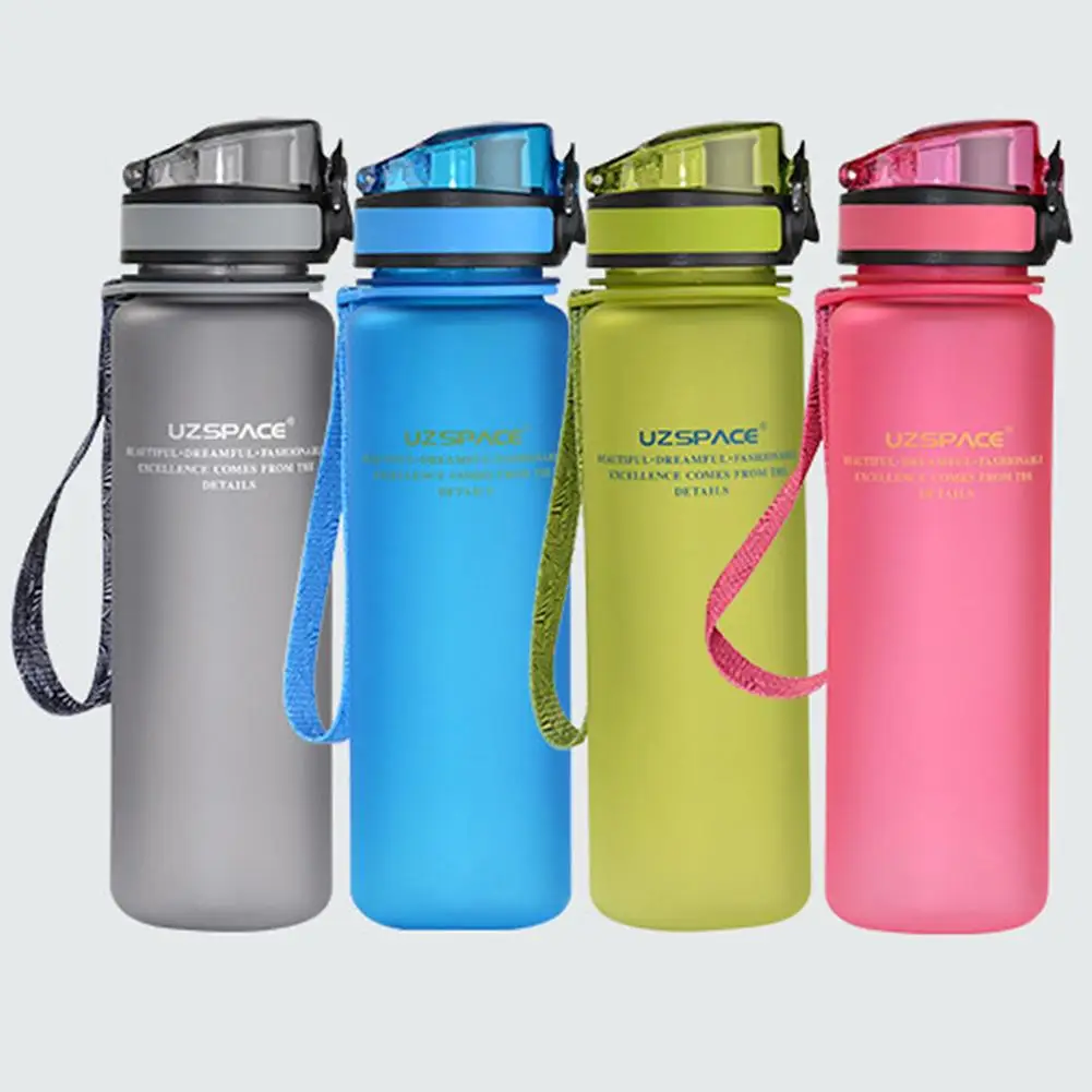 45 # Портативный 650 мл 1000 Uzspace Sport Lock Cover бутылка для воды портативный Кемпинг Туризм