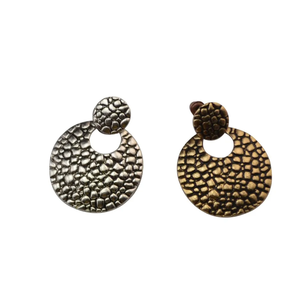 Турецкие Этнические Ретро античные золотые цветные металлические круглые