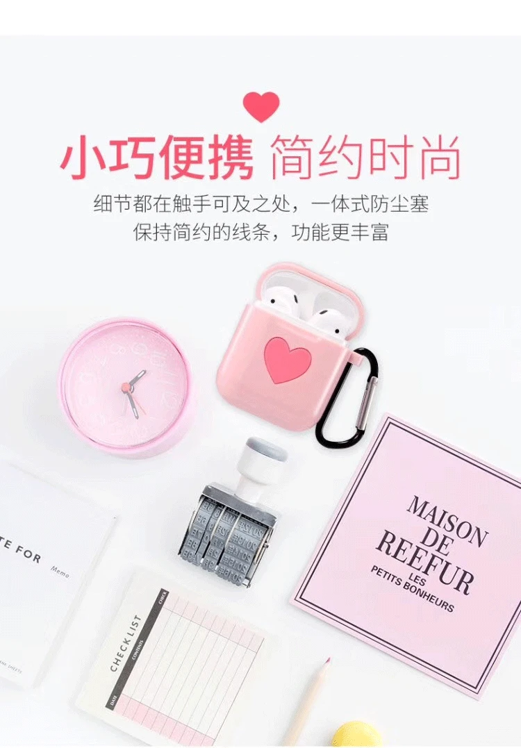 Милый мягкий силиконовый чехол для AirPods, защитный чехол, цветной чехол для Apple Air Pods, беспроводная коробка для хранения наушников