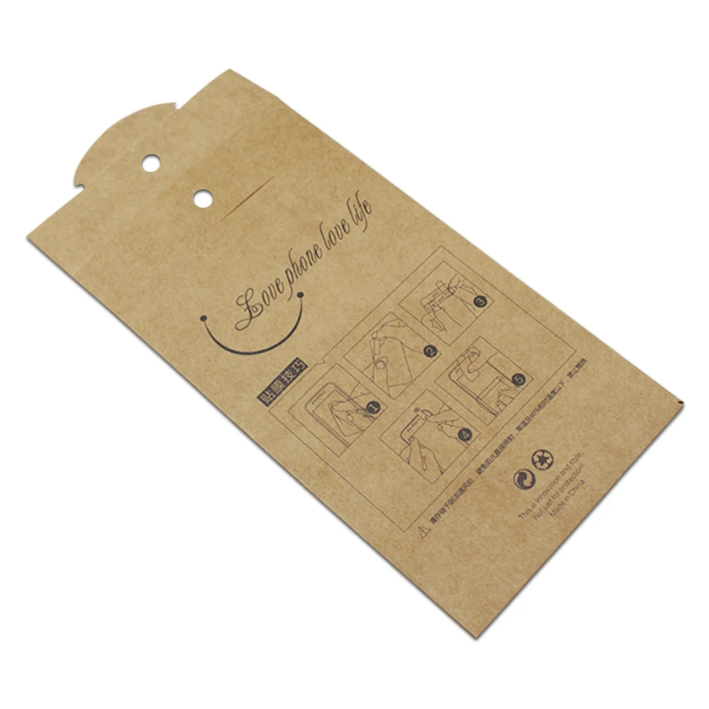 Пленка для телефона из крафт бумаги упаковочная коробка экрана коричневый Чехол