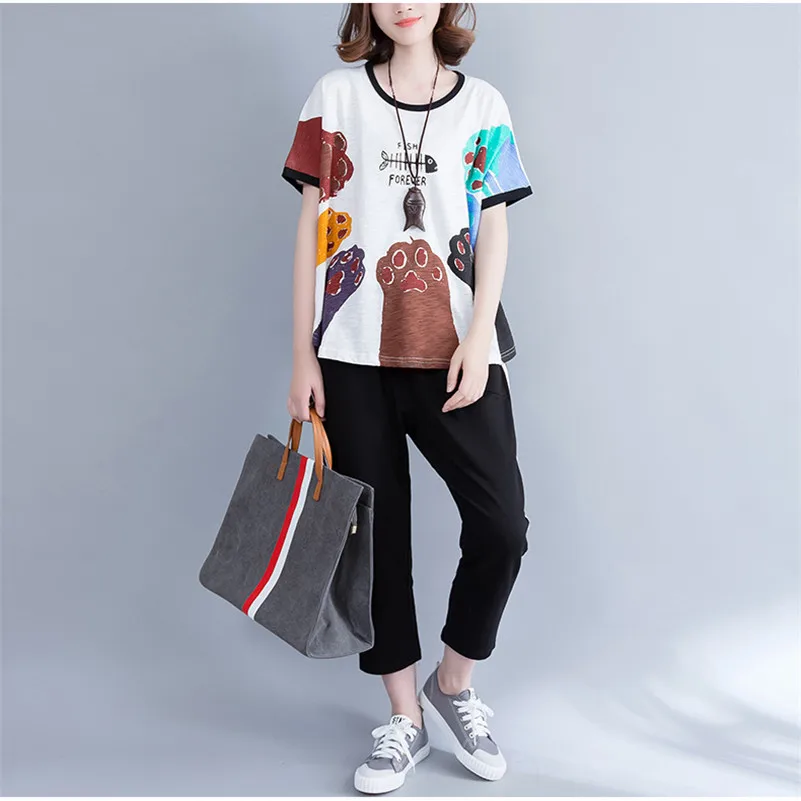 Лето 2017 г. белый круглый Средства ухода за кожей Шеи Для женщин футболка хлопок