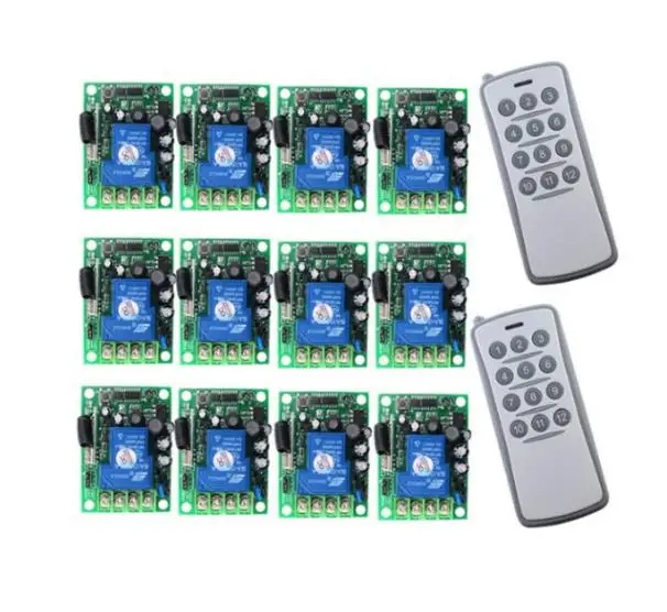 2 AC85V-265V RF беспроводной пульт дистанционного управления светильник переключатель двигателя системы передатчик+ приемник/лампа/гаражная дверь/жалюзи/окно - Цвет: 2