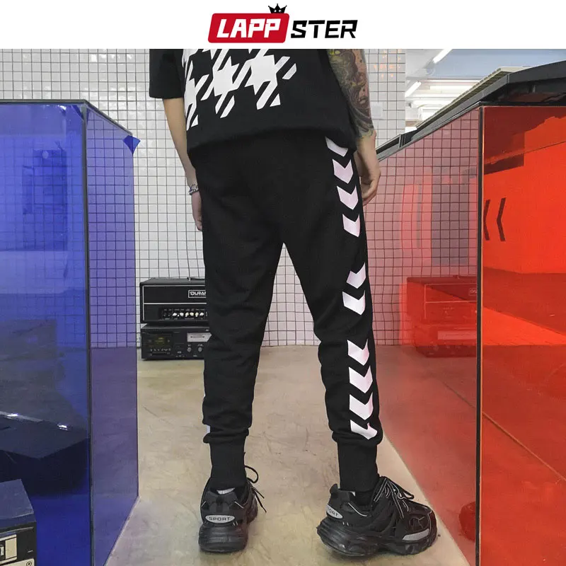 LAPPSTER, уличная одежда, хип-хоп, черные штаны для бега,, мужские, s, Harajuku, спортивные штаны, мужские, повседневные, тренировочные штаны, боковые, в полоску, брюки