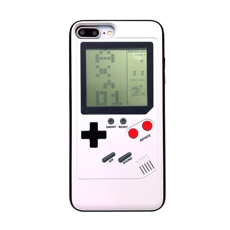 GlamPhoneCase Classic Gameboy Tetris Phone Case for iphone X 8 8plus 6 6plus Hard Cover 7plus 7 6S 6Splus Cute | Мобильные телефоны