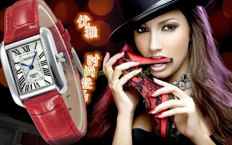 NATATE Модные женские брендовые водонепроницаемые часы CHENXI с римскими цифрами