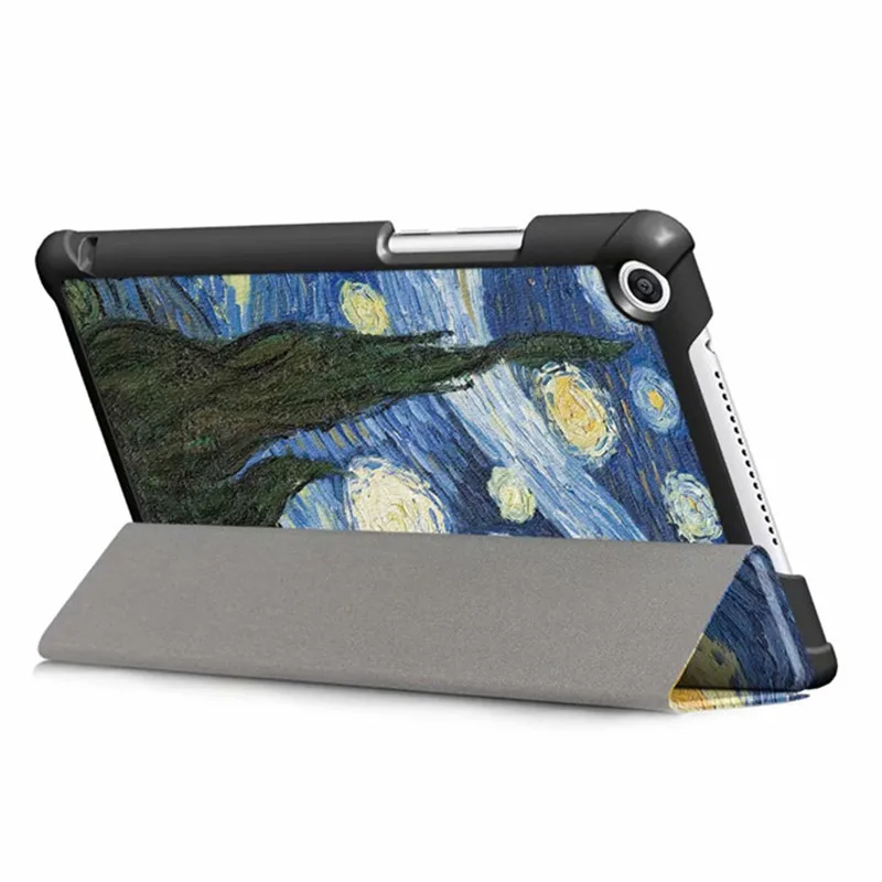 Тонкий чехол для планшетов Huawei MediaPad T5 8 дюймов модный окрашенный из искусственной