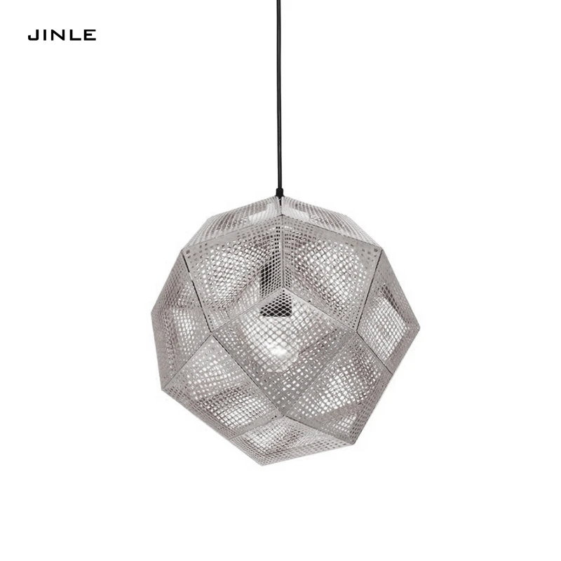 LED постмодерн Нержавеющая сталь мульти граненый канделябр в форме шара ресторан