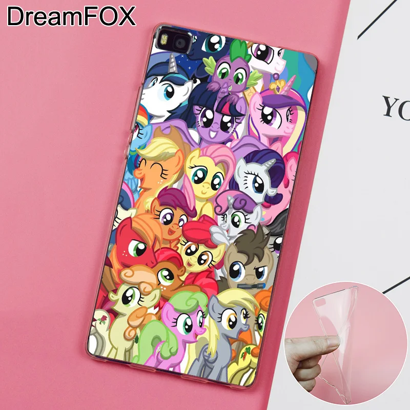 DREAMFOX K164 Rainbow dash Soft TPU Silicone Case Cover For Huawei P8 P9 P10 Lite Plus 2017 Honor 8 Pro 9 6X |