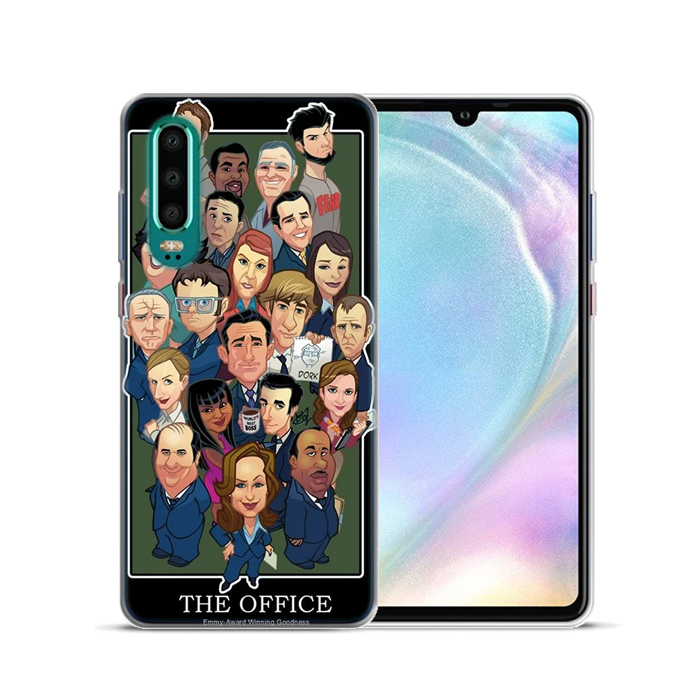 Мягкий чехол из тпу с изображением майкла скотта для Huawei P8 P9 P10 Plus P20 Lite P30 Pro Mate 10 20