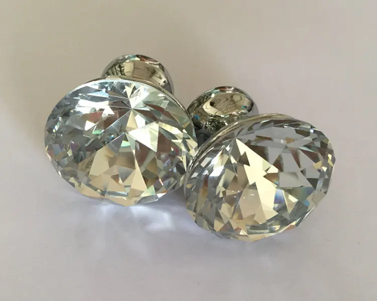 Современная Континентальная простая кристальная Алмазная ручка с небольшим