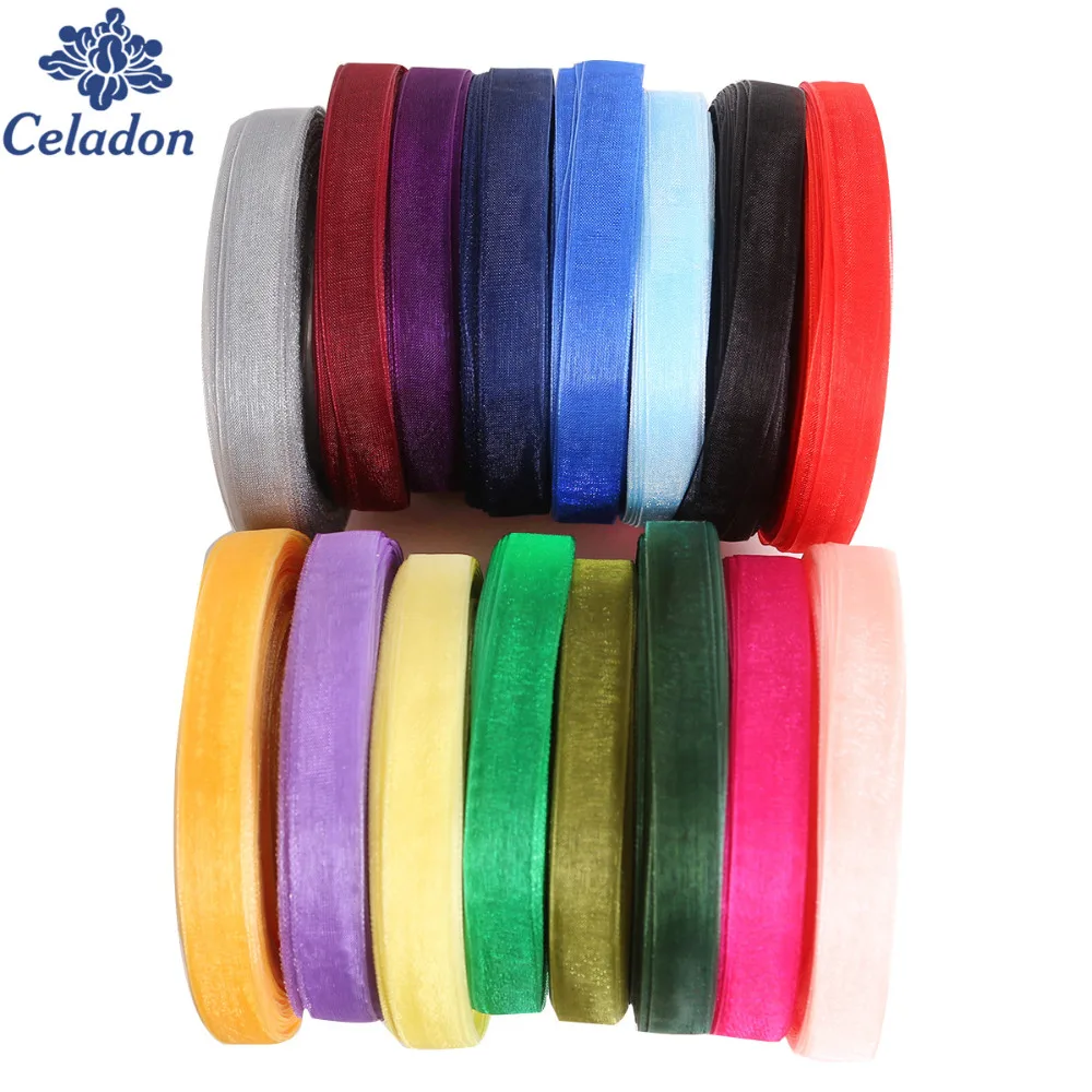 Лента Полиэстеровая для шитья 12 мм 50 ярдов|polyester ribbon|ribbon for sewingribbon ribbon |
