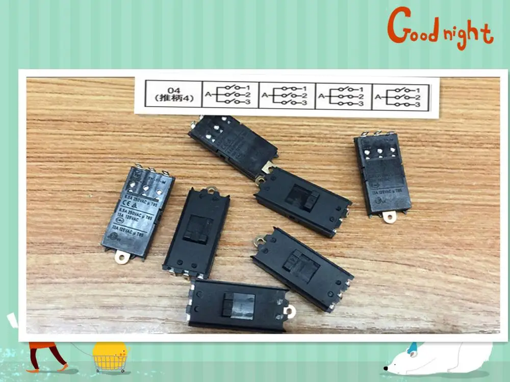 Оригинальный новый 100% XN 14B 4 Pin 4gear переключатель фена для сушки волос 3gear speed