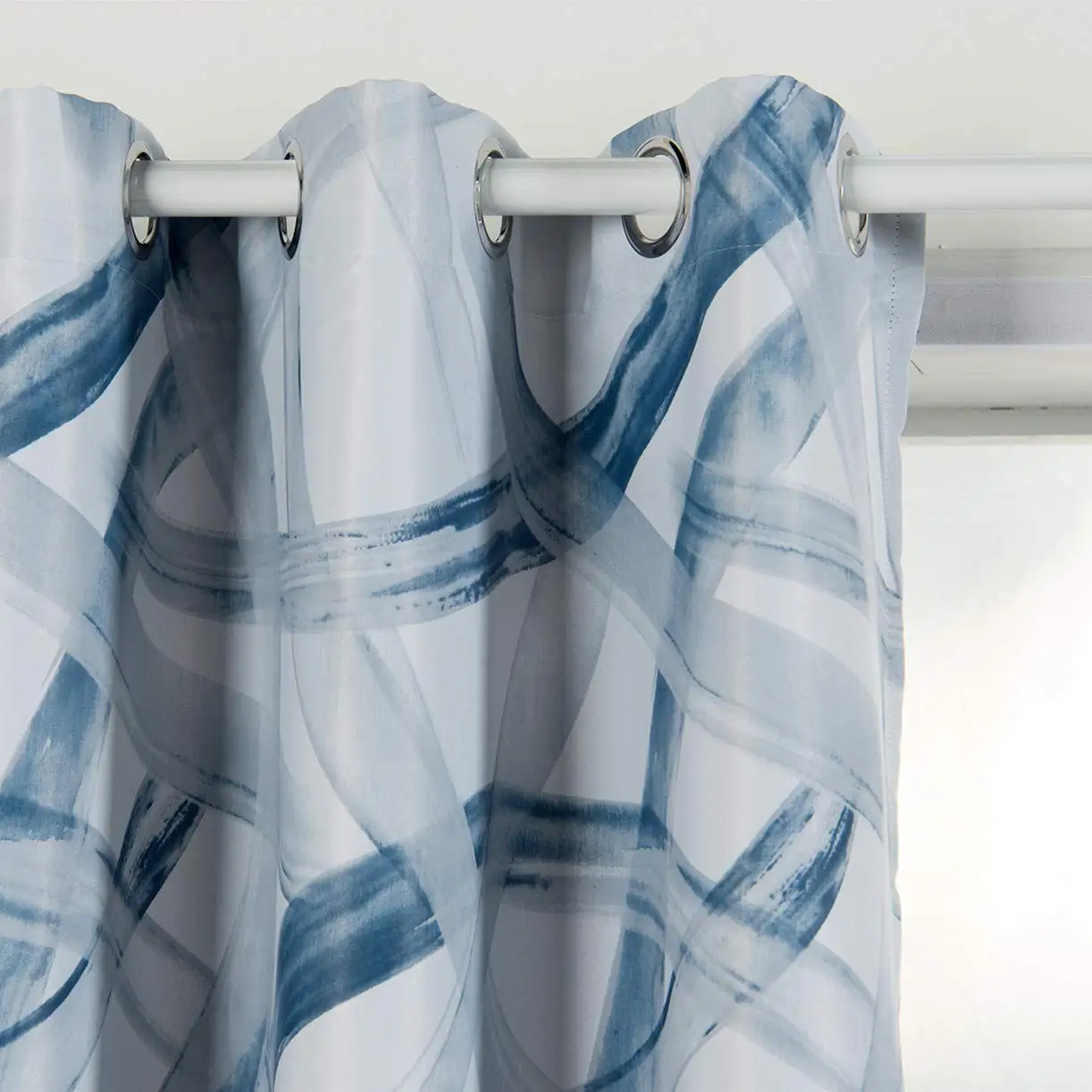 

Modern Curtains for Living Room Geometric Blackout Curtains