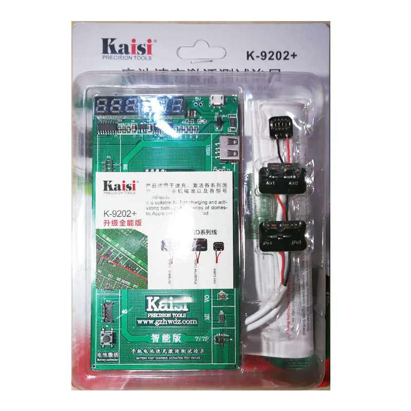 

K-9202 + 16 in 1Battery fast Activation Charge Board with Mic USB Cable for iPhone 4/5S/6/6S/6S Plus/7/7p For iPad 2/3/4/5/6