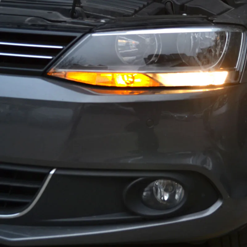 10 шт. Автомобильные светодиодные лампы W21W T20 7440 33smd 7443 для указателей