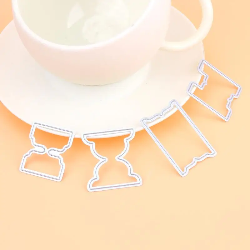 4 шт. режущие плашки песочные часы для скрапбукинга углеродистая сталь сделай сам