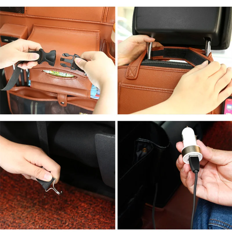 Автомобильная сумка для хранения на спинку сиденья подвесная