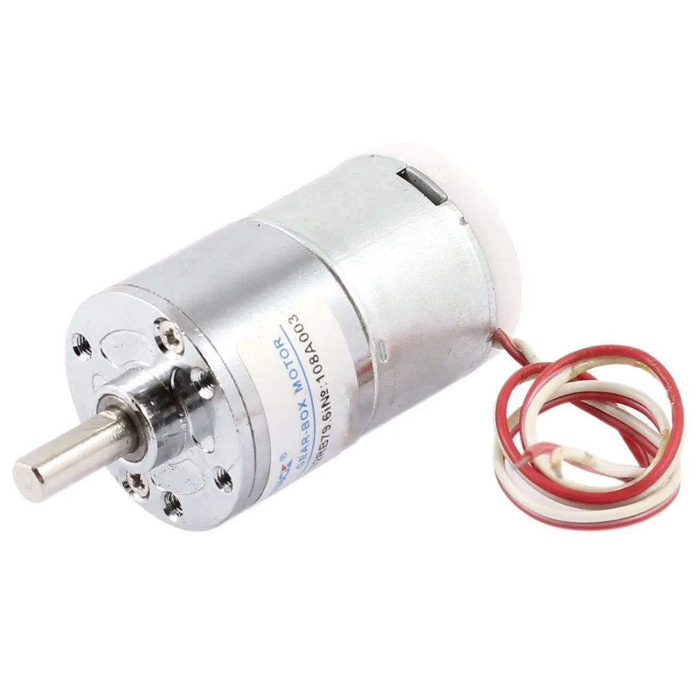 ZGA32R 24V800R-5000 постоянный ток 24 в 5000 об/мин 6 мм диаметр вала снижение скорости проводной цилиндр Магнитный Электрический редукторный двигатель