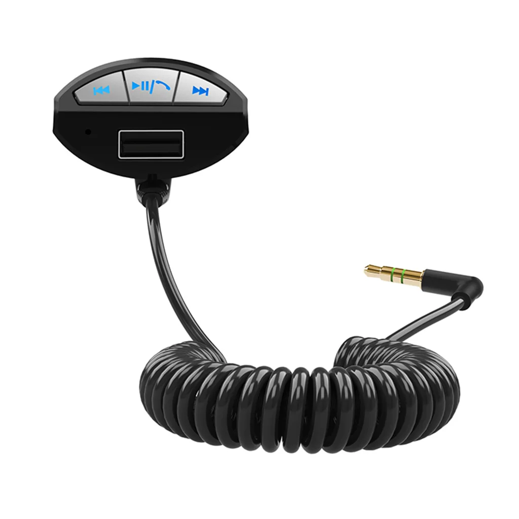 Новый Автомобильный Bluetooth Hands free AUX стерео аудио приемник крепится со стандартным