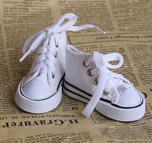 white 7,5 см модная парусиновая спортивная обувь для кукол подходит 1/3 1/4 BJD кукла, 16 дюймов кукла Шэрон аксессуары - Цвет: white