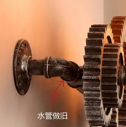 Креативная деревянная лампа в стиле лофт для водопроводной трубы винтажные