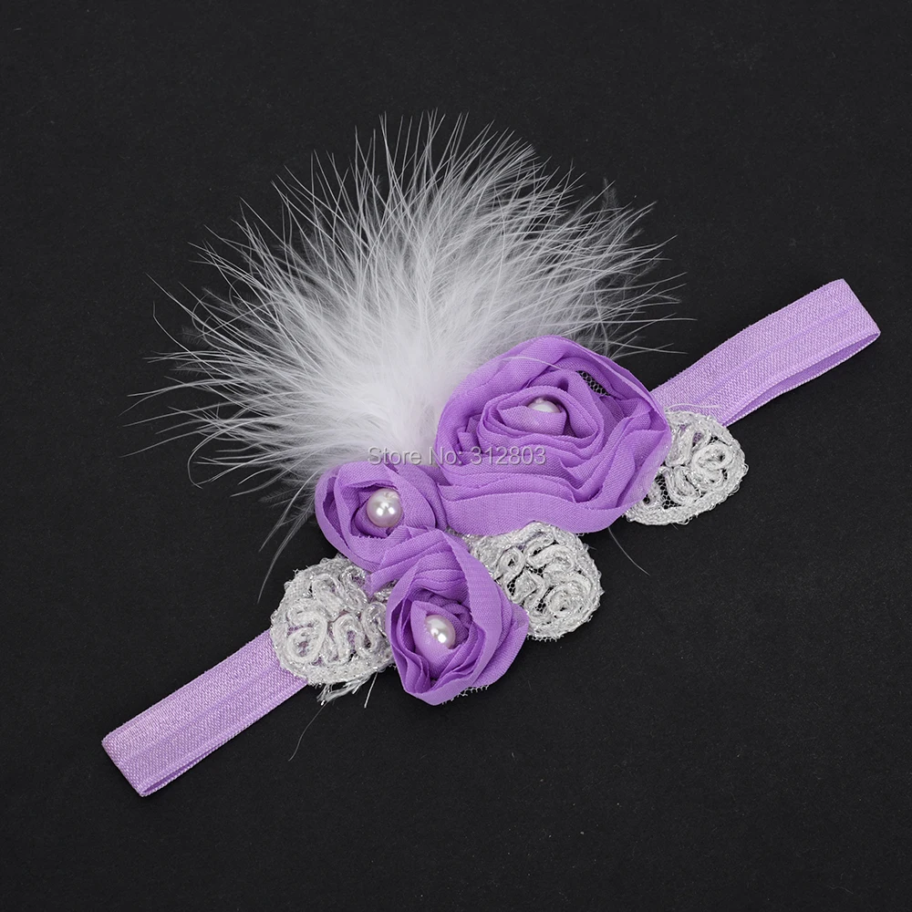 Yanxian fllower оголовье Перо резинки для волос Обувь для девочек Для женщин Hairband Дети волос Группа Женские аксессуары для волос