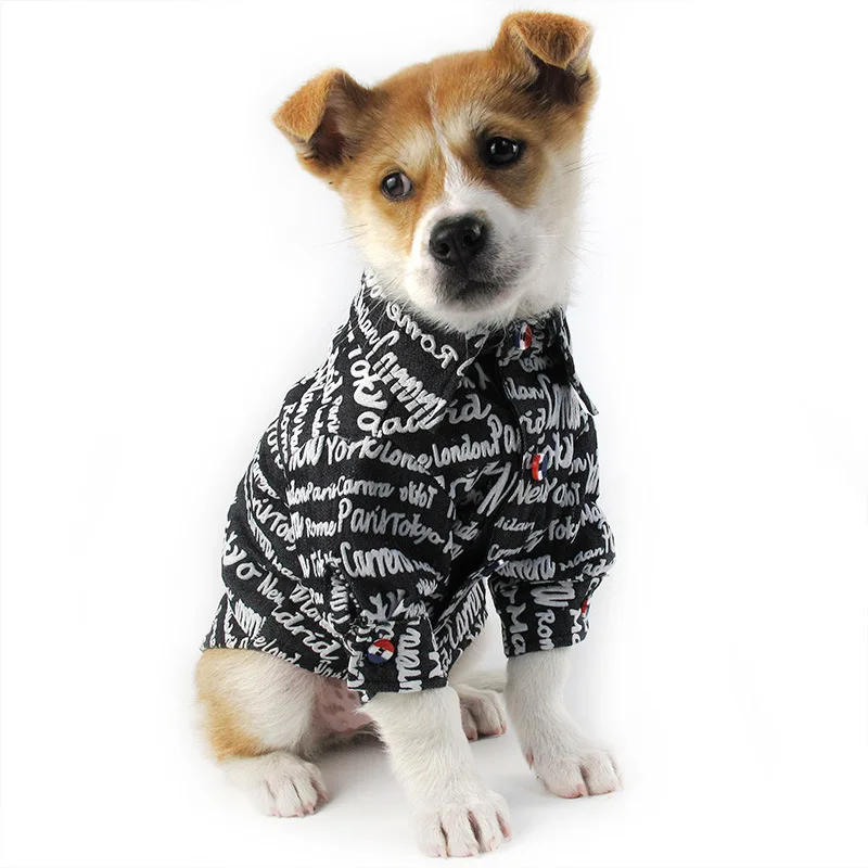 Одежда для маленьких собак джинсовая рубашка французского бульдога одежда щенка