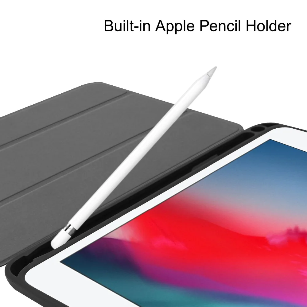Умный чехол для iPad Mini 5 2019 4 кожаный флип с подставкой + стилус|Чехлы планшетов и