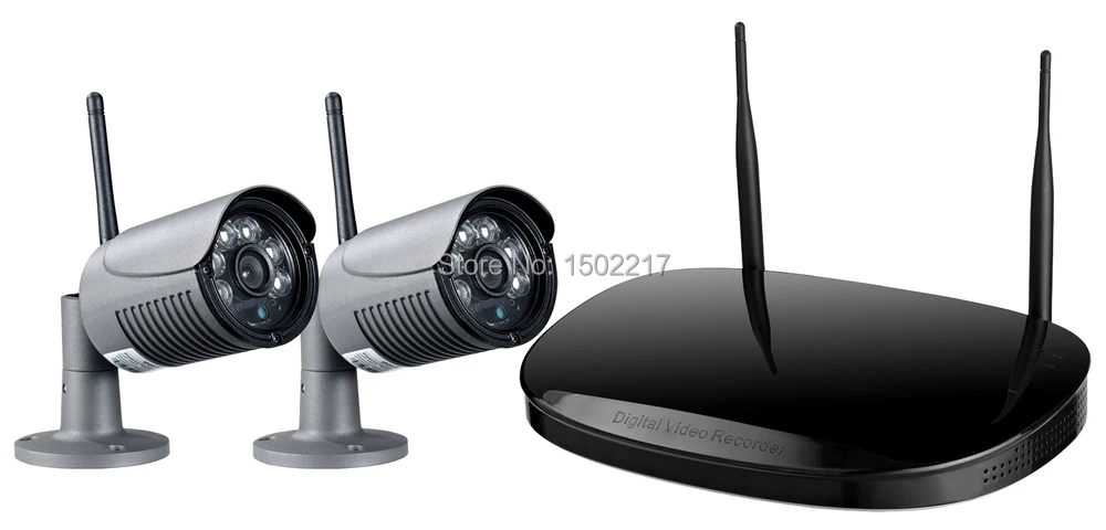 Новый Okayvision 2CH Беспроводной 720 P HD Открытый Камеры Безопасности Системы 1 ТБ
