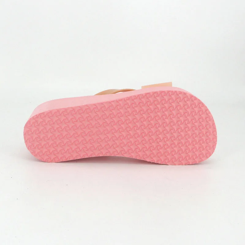 STRAVEL/милые Вьетнамки с бантиком летняя Нескользящая женская повседневная обувь
