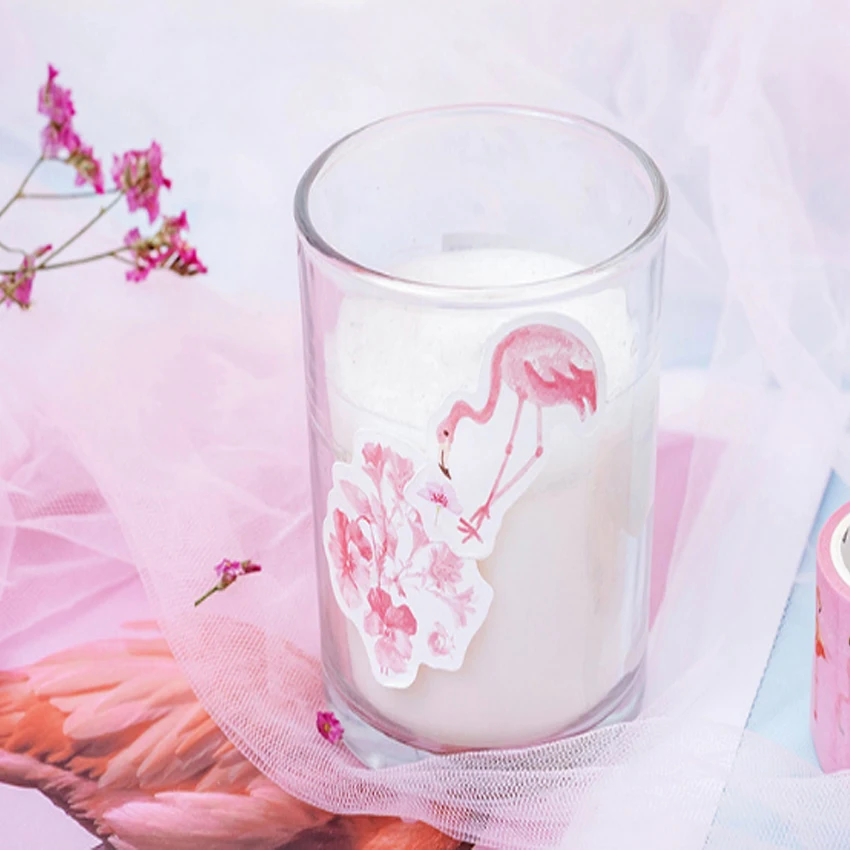 20 упак./лот сладкий розовый Фламинго декоративные Скрапбукинг Стикеры s альбом