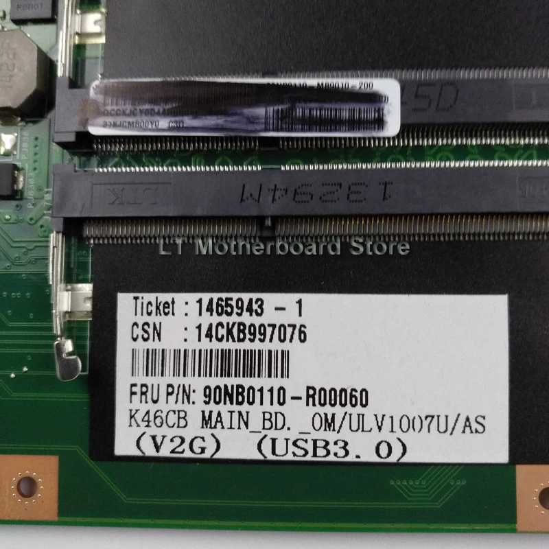 K46CB для Asus K46CM A46C K46C материнская плата ноутбука новая rev2.0 i5-3317U CPU GT630M тестовая |