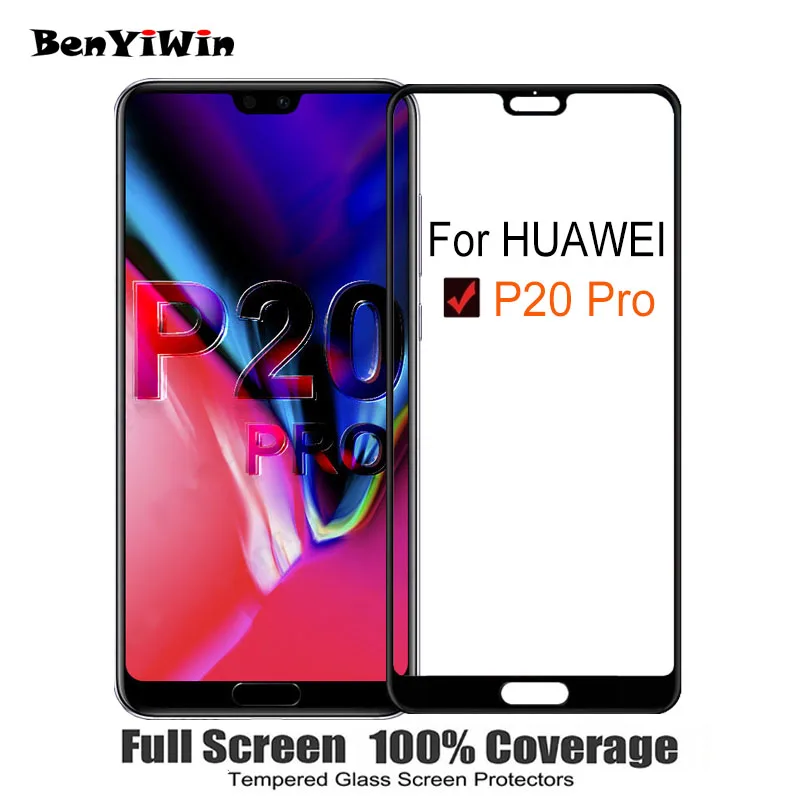 2 шт Полное покрытие экрана протектор 9H на Защитное стекло для huawei P20 Pro Чехол из закаленного стекла для CLT AL01 пленка