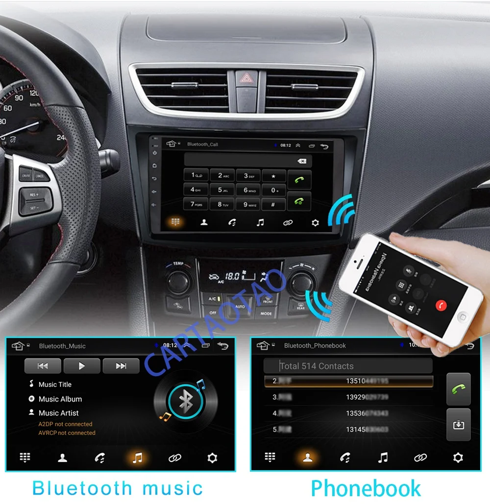 " Android 8,1 GO автомобильный dvd-плеер для Suzuki Swift 2011 2012 2013 автомобильный Радио gps навигация WiFi плеер 2din